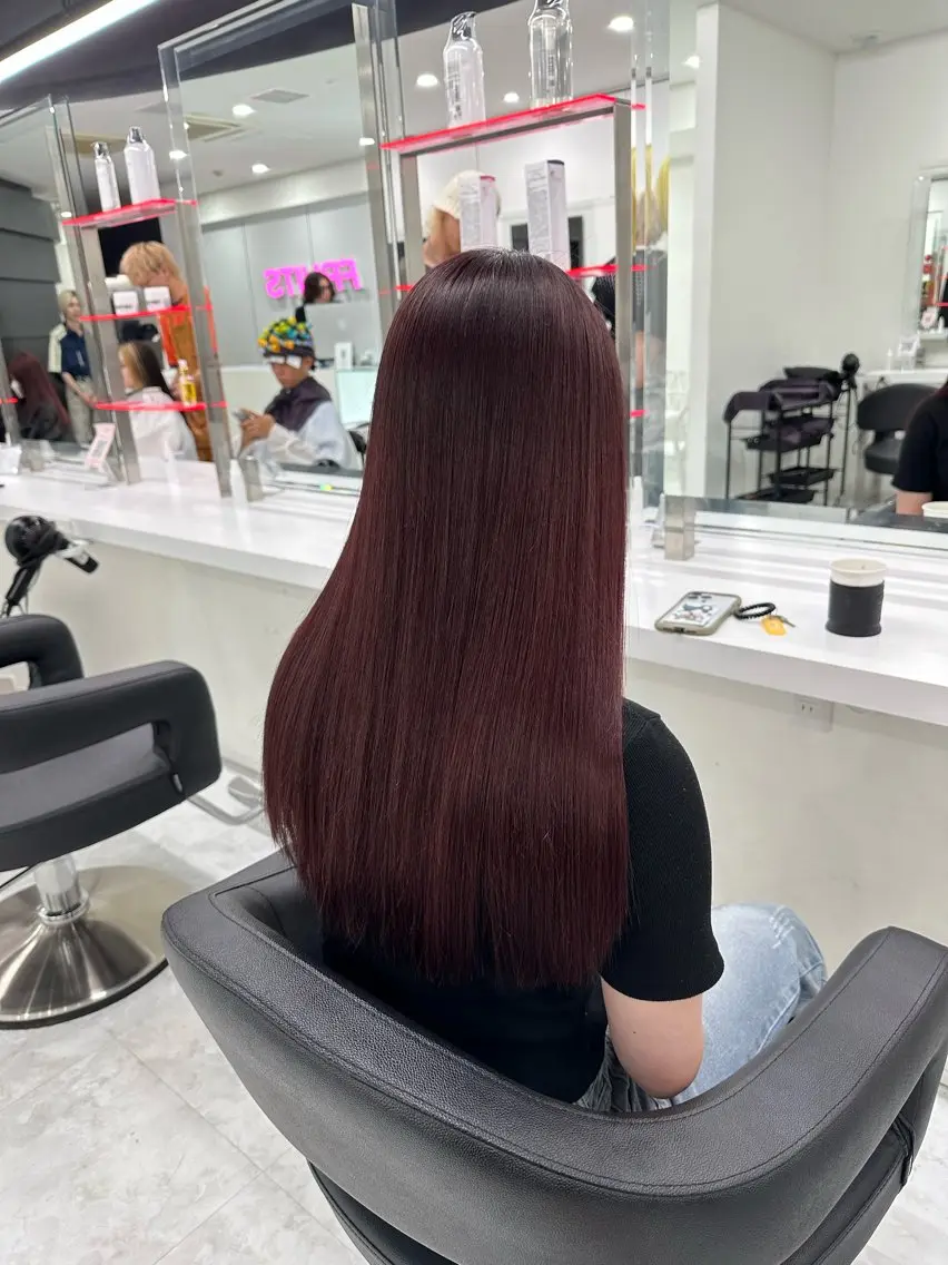 ロング カラー ヘアアレンジ ブリーチなしトレンド SHUSAKUのヘアスタイル