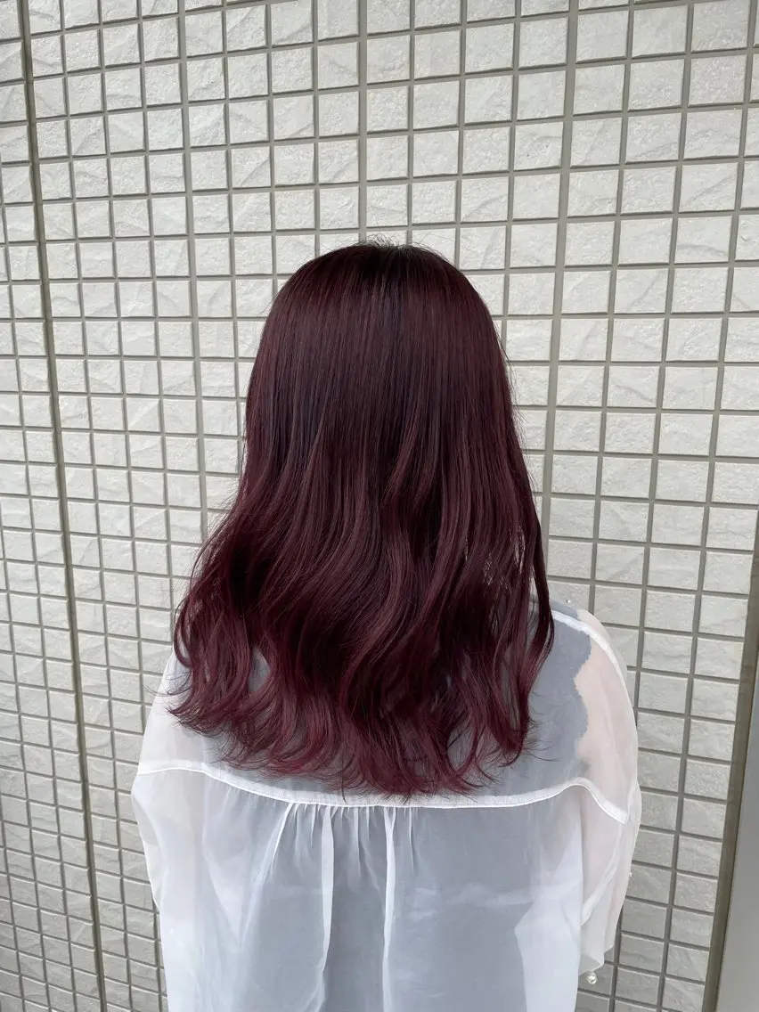 セミロング カット ヘアカラー トリートメント 田邉 偉楓のヘアスタイル