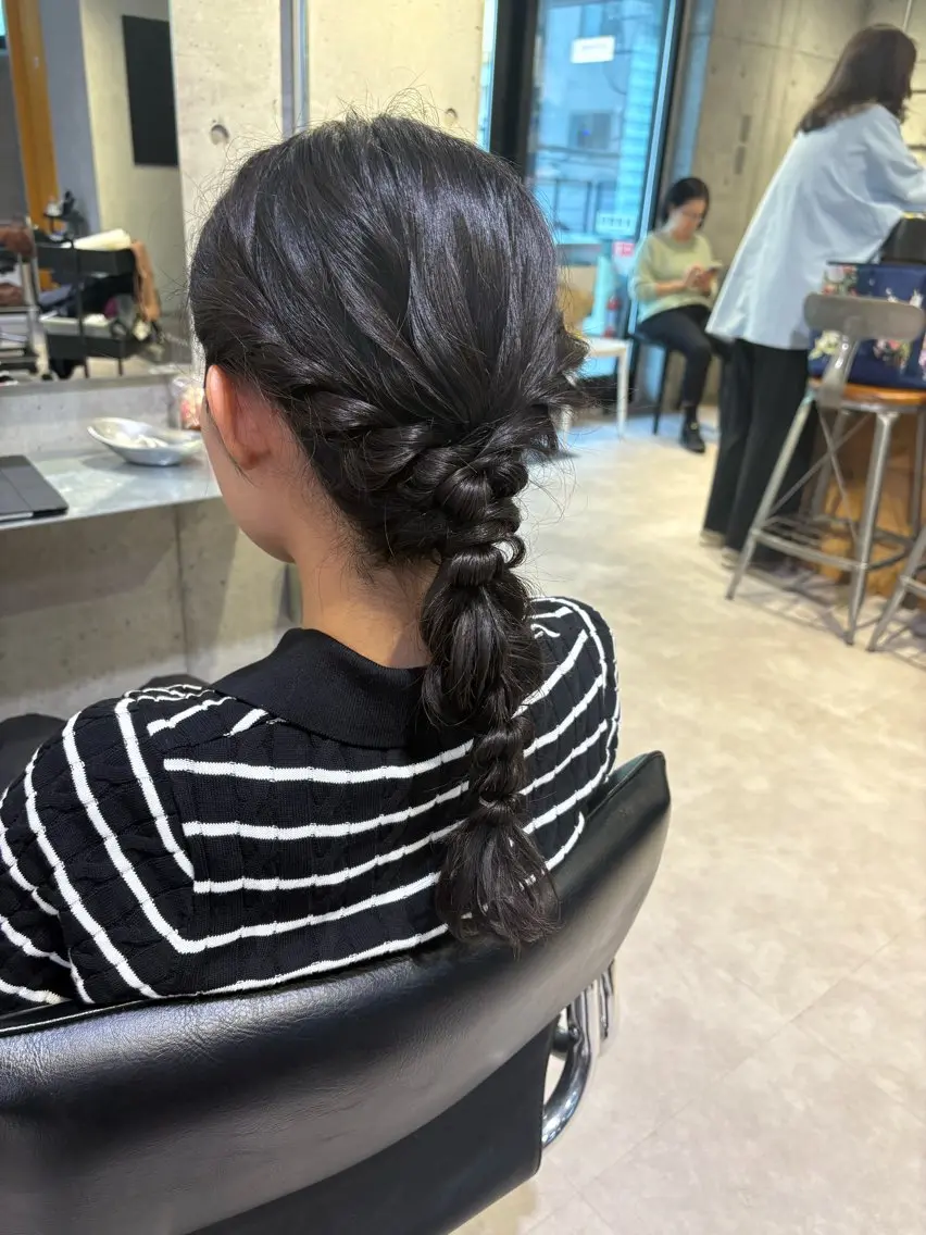 ヘアアレンジ ヘアセット 韓国ヘアー🇰🇷 MIWAのヘアスタイル