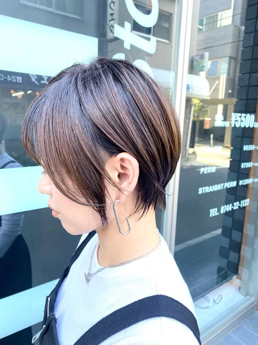 ショート Okazaki Tatsuyaのヘアスタイル
