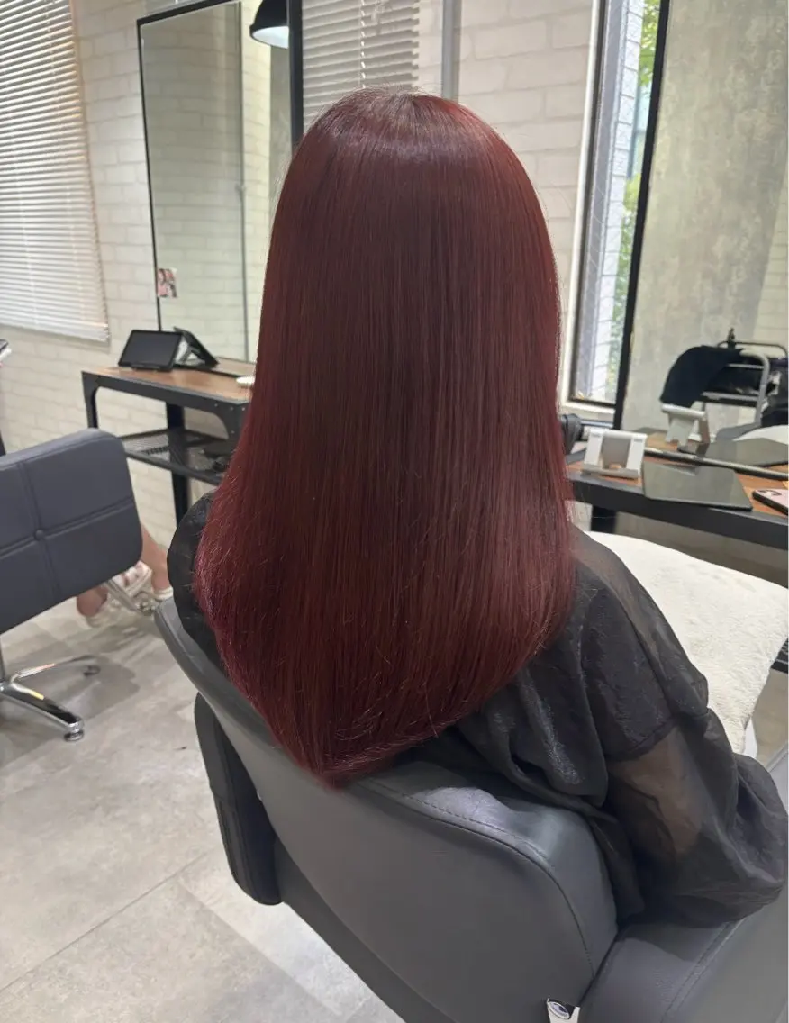 セミロング カラー ヘアアレンジ カット ヘアカラー トリートメント kei🤎ベージュ /透明感カラー/博多のヘアスタイル