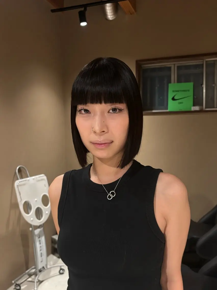 ショート カット トリートメント 中津/ナチュラルカラ ー/美馬本紅亜のヘアスタイル