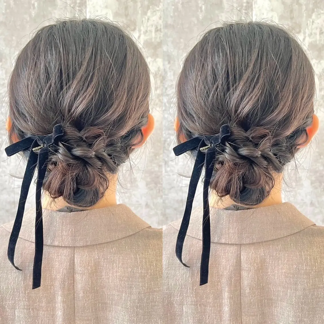 セミロング ヘアアレンジ ヘアセット ヘアメ🎀ハイトーン 🩵エクステ🪄しほのヘアスタイル