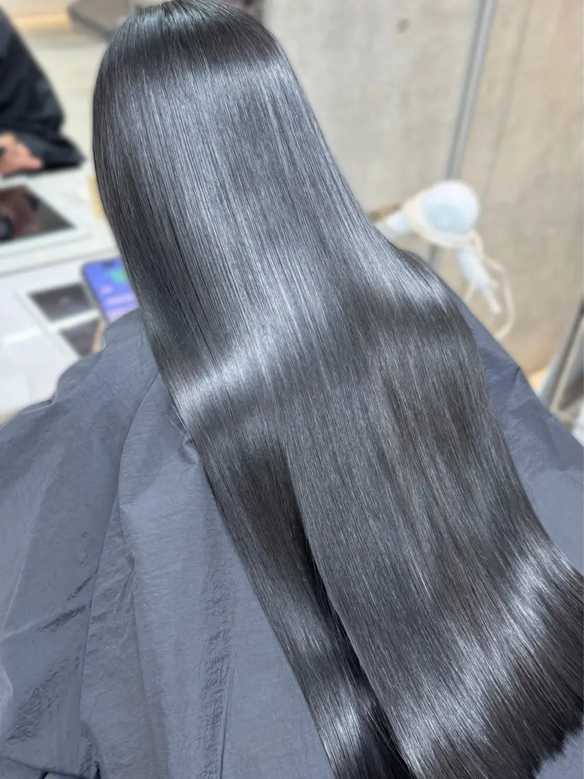 ロング 縮毛矯正 うる艶ヘア♡韓国好き 透明感　shotaのヘアスタイル