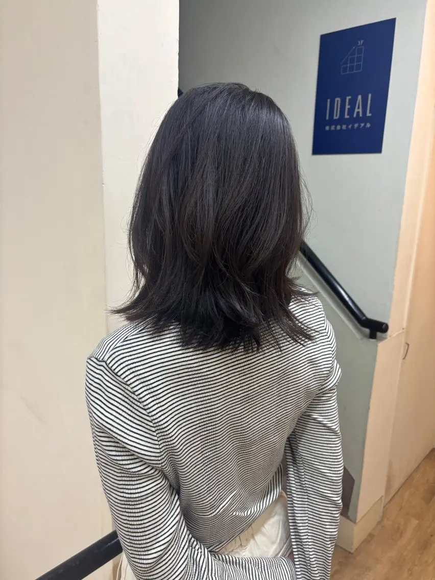 ミディアム 長崎 紗南のヘアスタイル