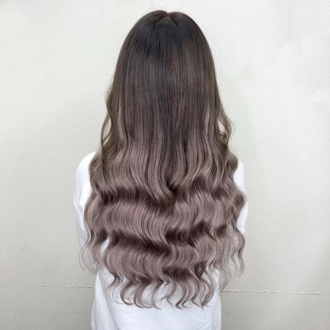 セミロング カラー アッシュ グラデーションカラー エクステ ヘアカラー エクステ KEISUKE🐶 カラー✨エクステのヘアスタイル