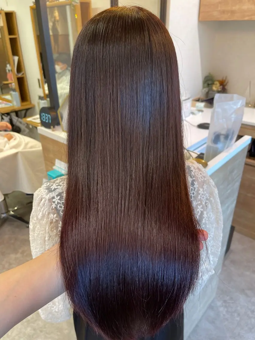 セミロング カラー 髪質改善 ブリーチ✨/似合わせ カラー🎀/Yuzuのヘアスタイル
