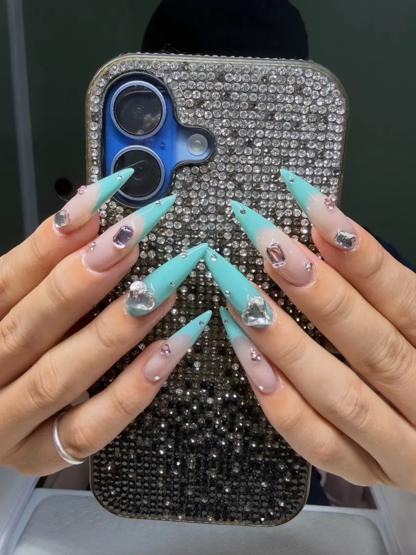 ネイル アートネイル オーロラネイル チークネイル 長さ出し フットネイル ハンドネイル Chan nailsのネイルデザイン