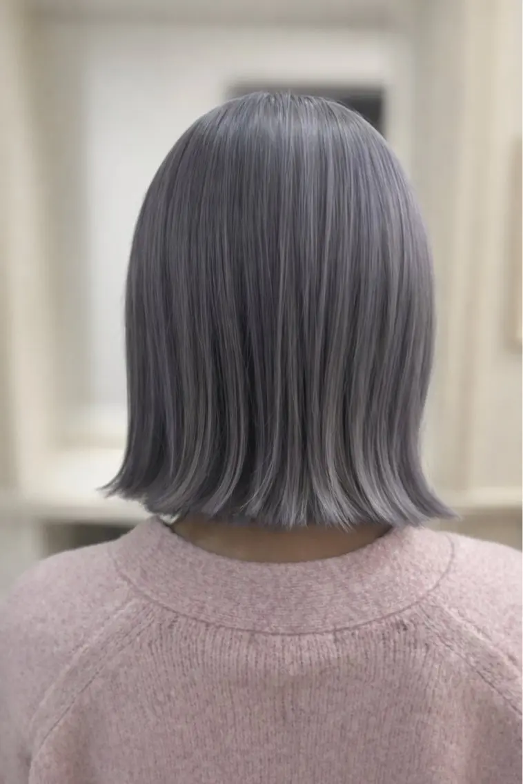 ケアブリーチ＋似合わせcut✂️＋オンカラー！　色持ちアップトリートメント✨　透明感カラー♫の写真