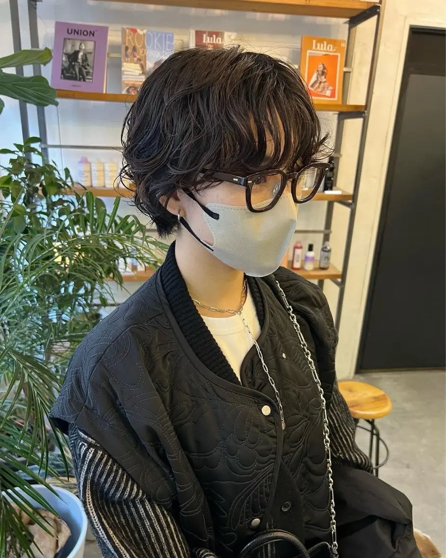 ショートパーマの写真
