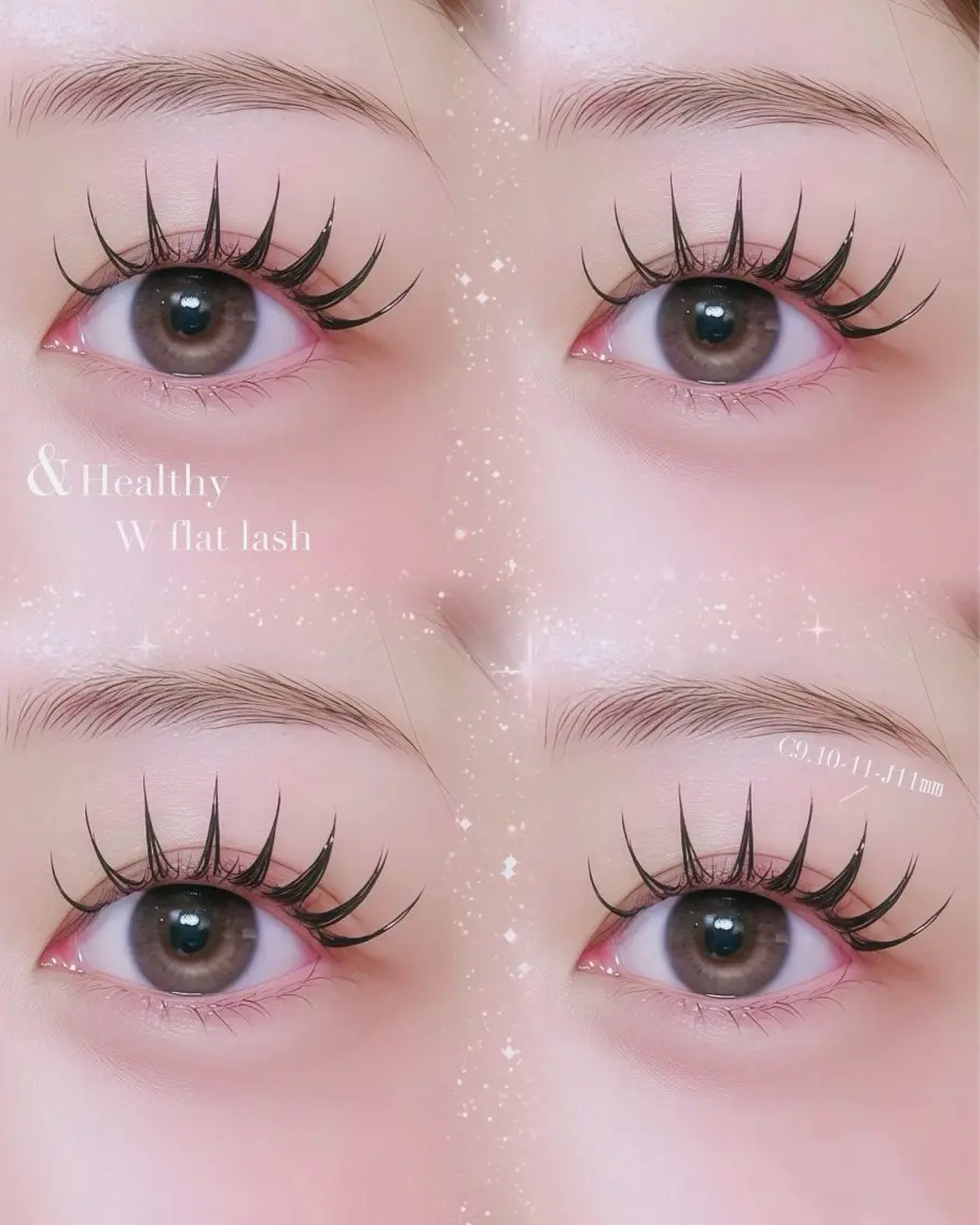 【& healthy 】🎀パーマ+LEDフラットラッシュ120本or W flat lash60束⭐️の写真