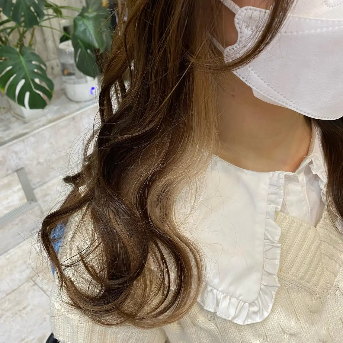 💎大人気💜似合わせカット➕イヤリングカラー×フルカラー➕トリートメントの写真