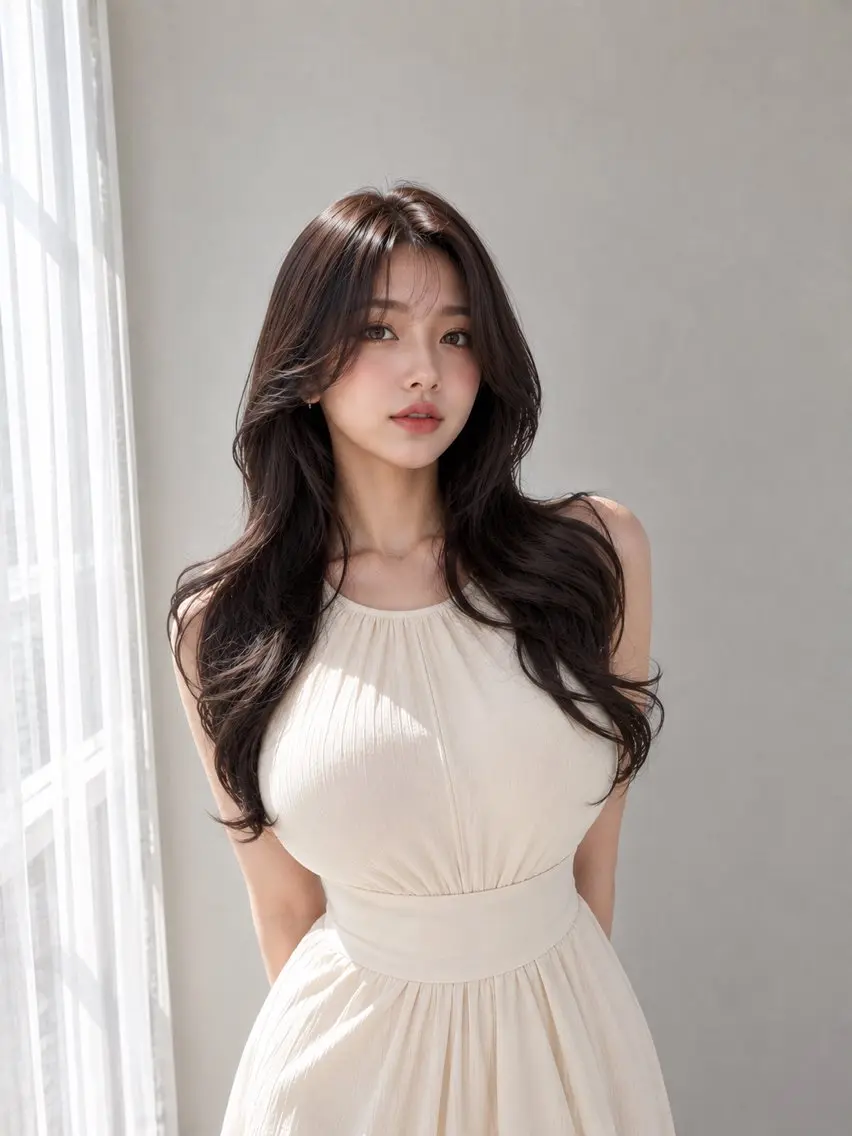 ロング 髪質改善 レイヤーカット カット ヘアカラー トリートメント 美髪ストレート/美髪 レイヤー特化増原優斗のヘアスタイル