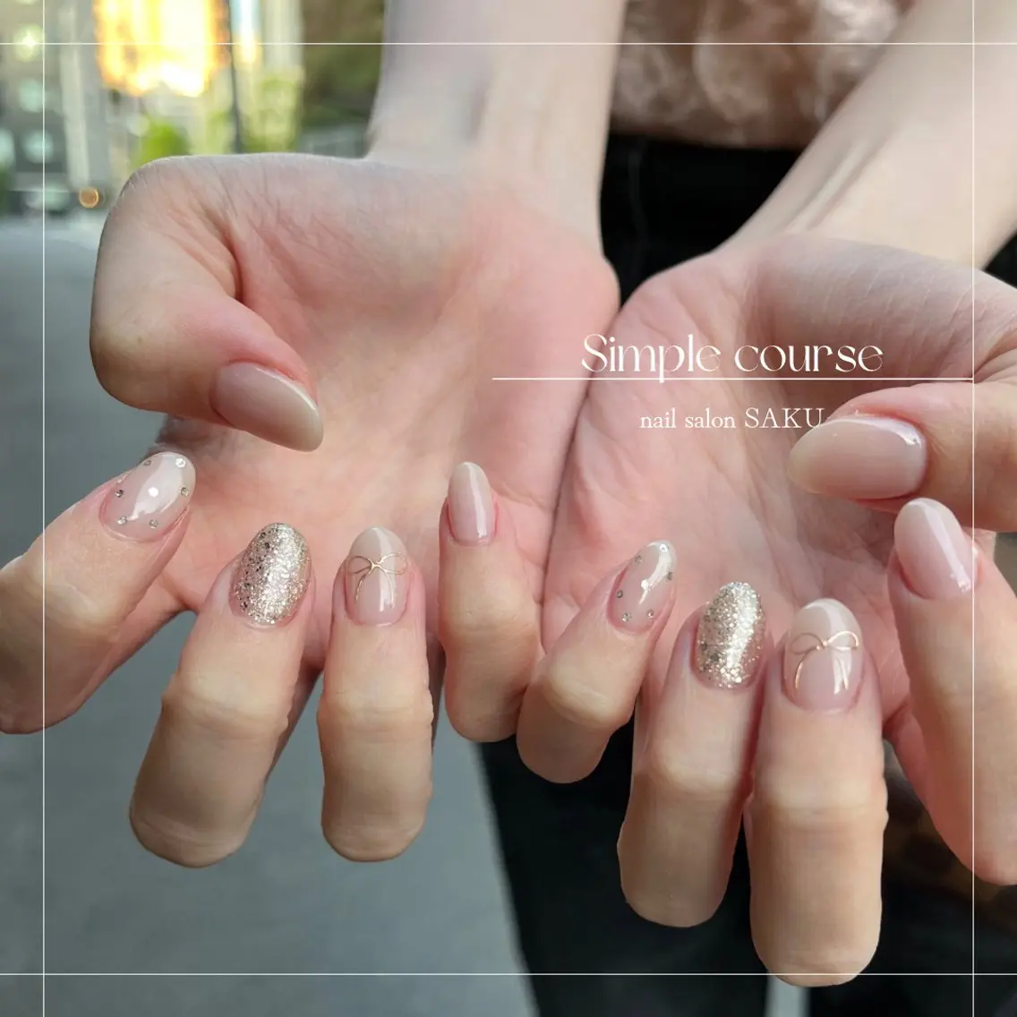 ネイル ニュアンスネイル シンプルネイル SAKU nail 作島茜のネイルデザイン