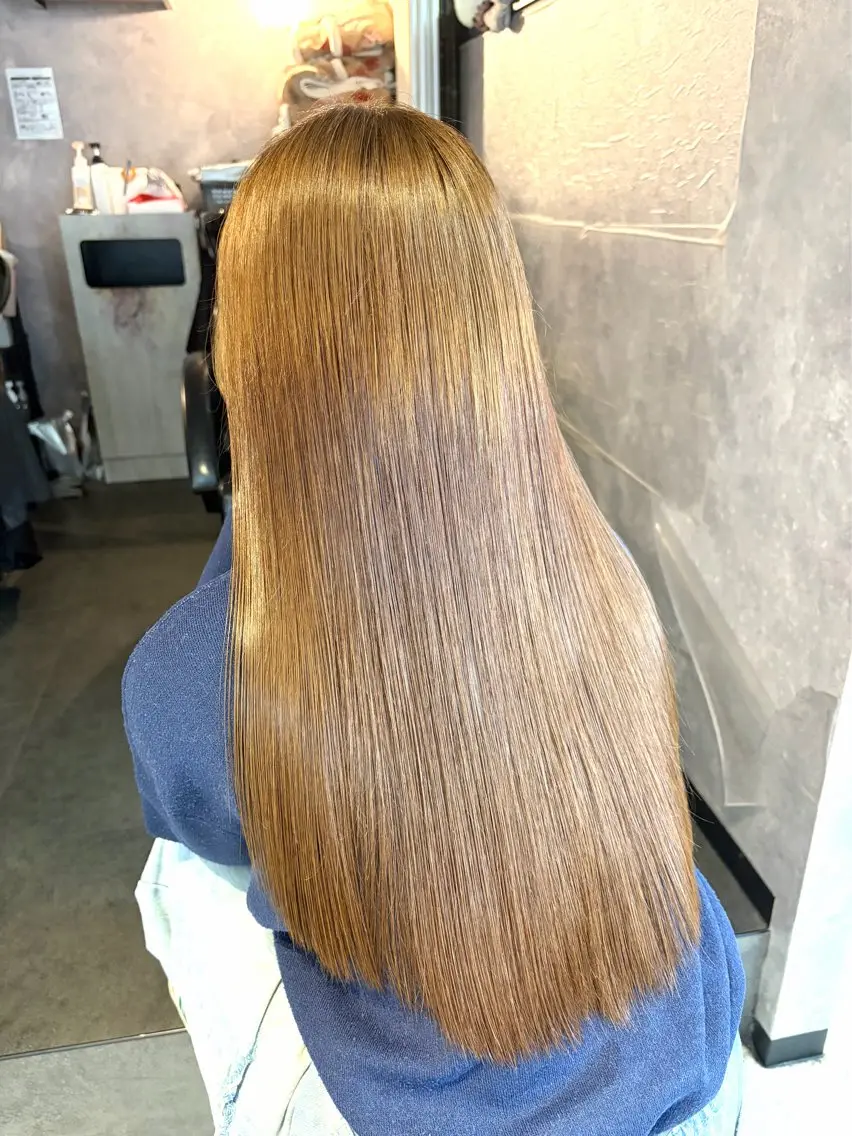 ロング カラー ヘアカラー トリートメント 💗鈴木茉奈💗艶髪 /透明感/暖色カラーのヘアスタイル