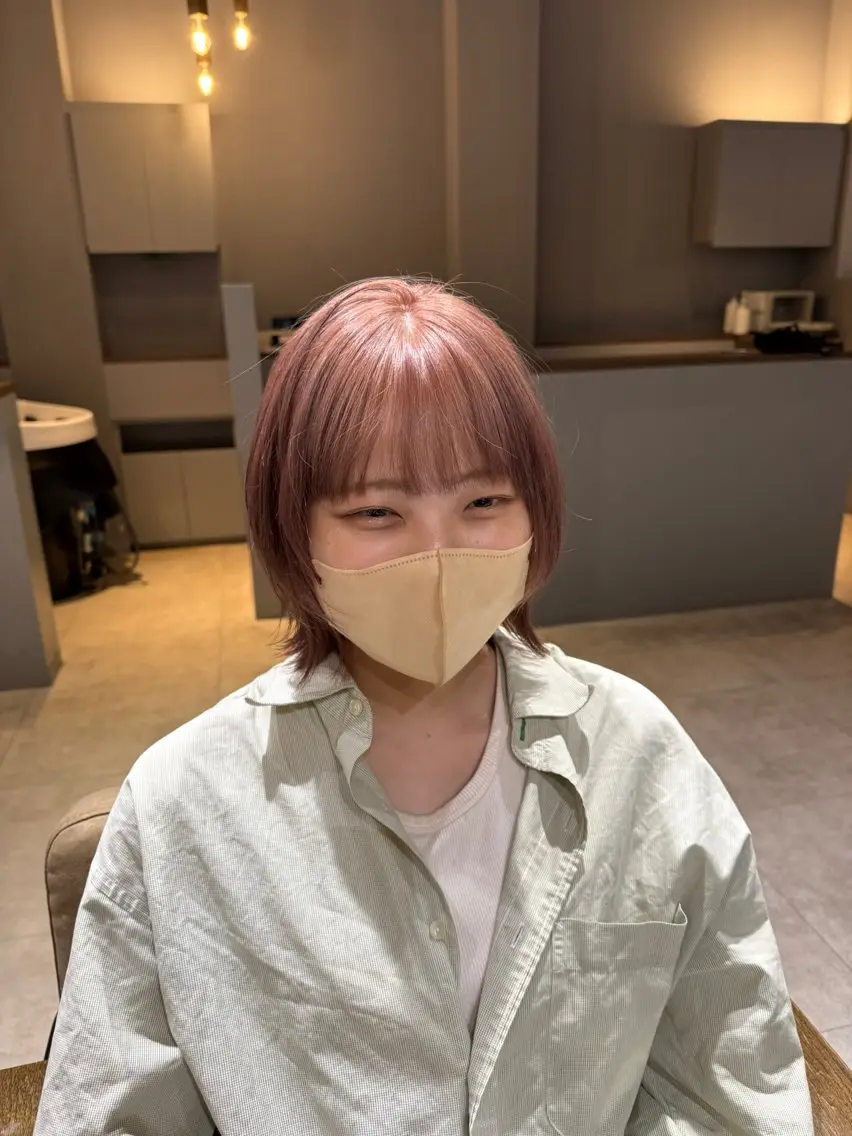 カット+ブリーチオンカラー🌈の写真