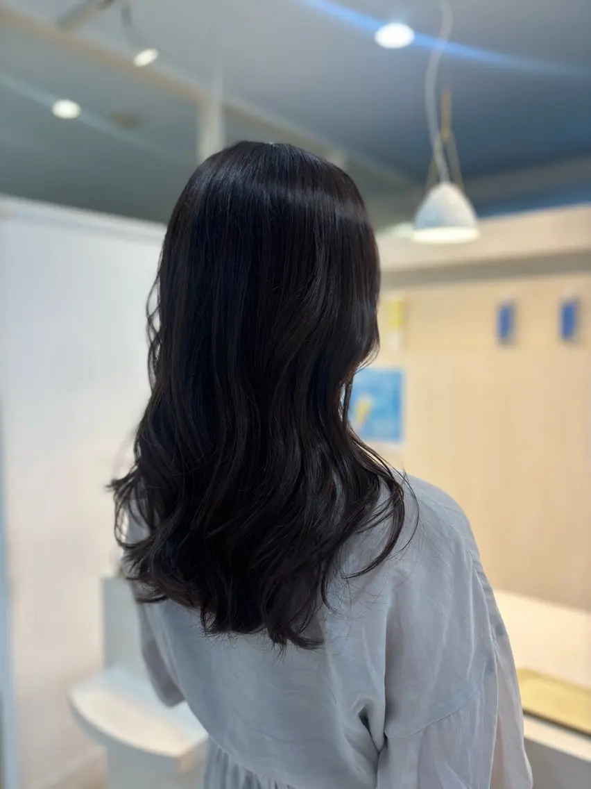 ロング カラー カット ヘアカラー トリートメント 韓国風⭐️くびれヘア 🍀高津かえでのヘアスタイル