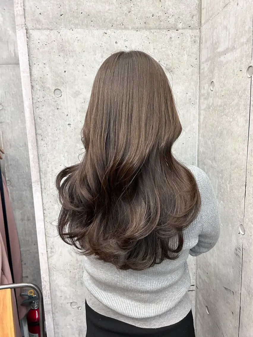ロング カラー ヘアアレンジ ヘアカラー 縮毛矯正特化 指名No.1shunのヘアスタイル