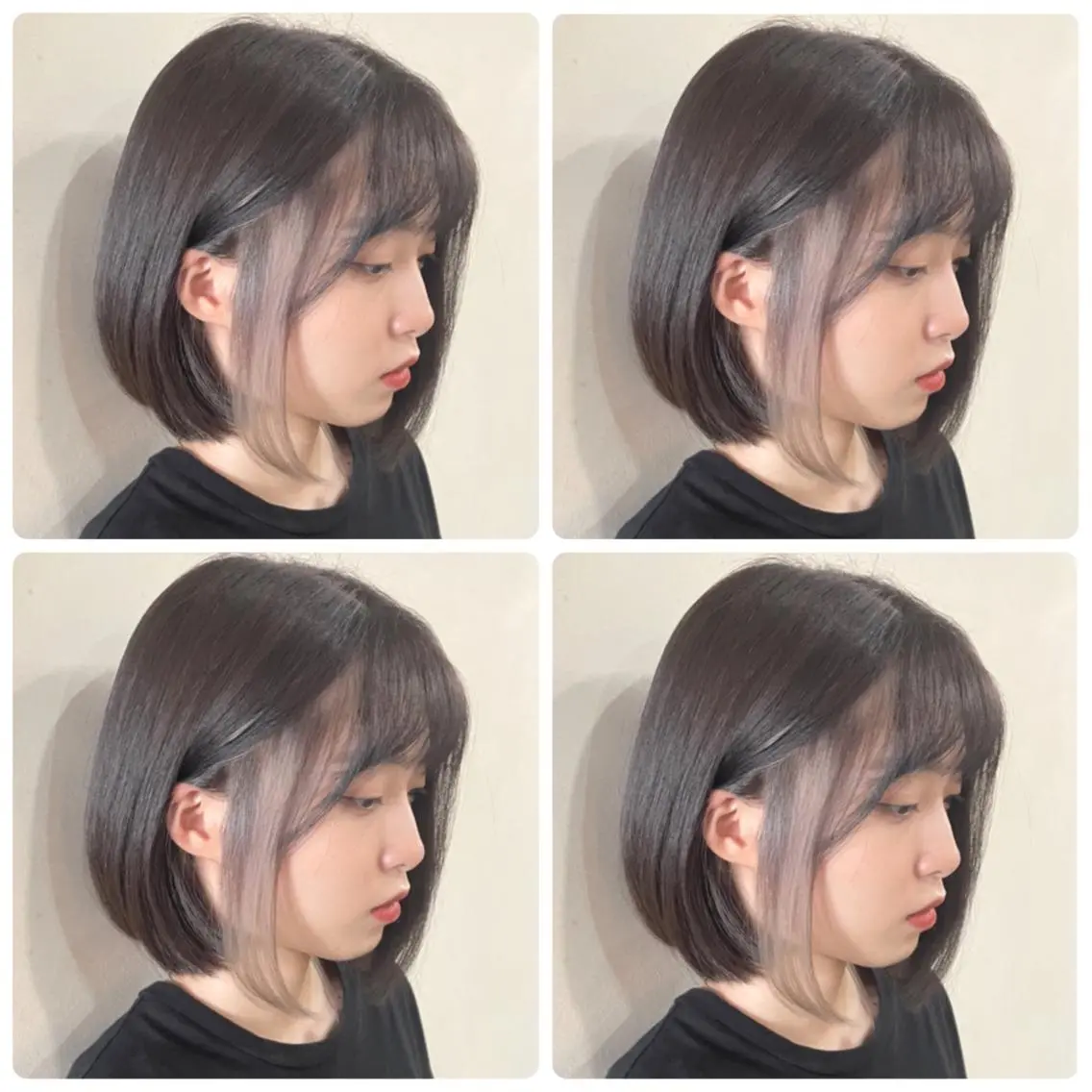 ショート カラー ショートボブ ハンサムショート 丸みショート デザインカラー ハイライトカラー ヘアカラー 京都大人女性ショート 徒歩1分/秋山のヘアスタイル