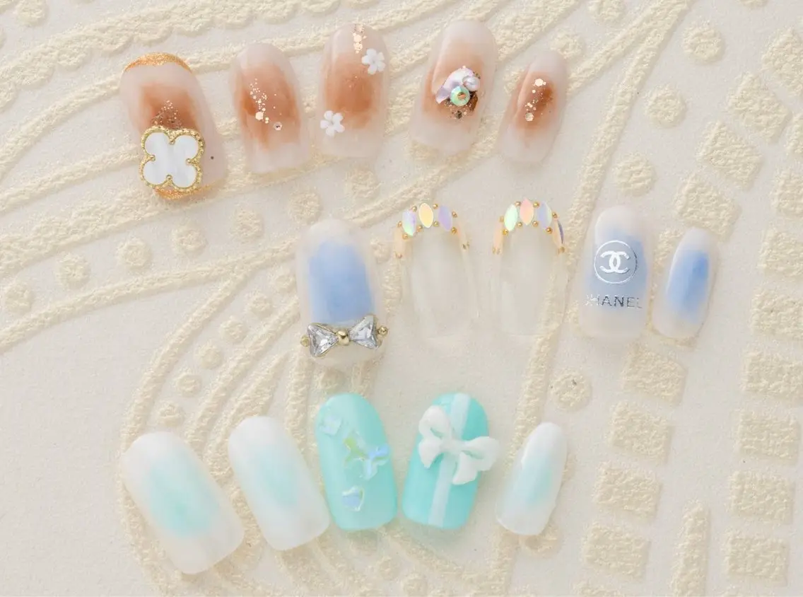 ★新規★【初回ソフトジェルオフ無料】💕人気コース🌻✨チークデザインコース💄💕【⭐️NewデザインUP⬆️💖】の写真