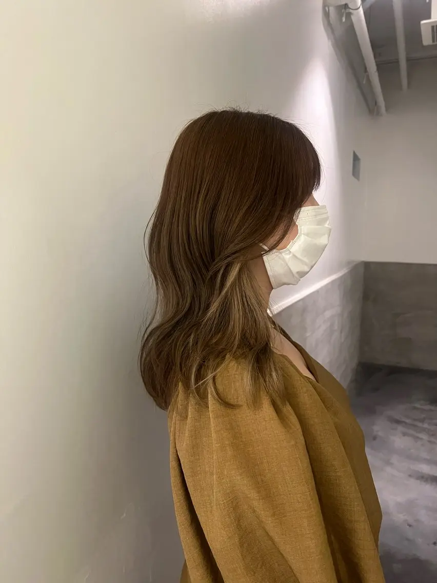 ミディアム カラー ヘアカラー 鈴木 三保のヘアスタイル