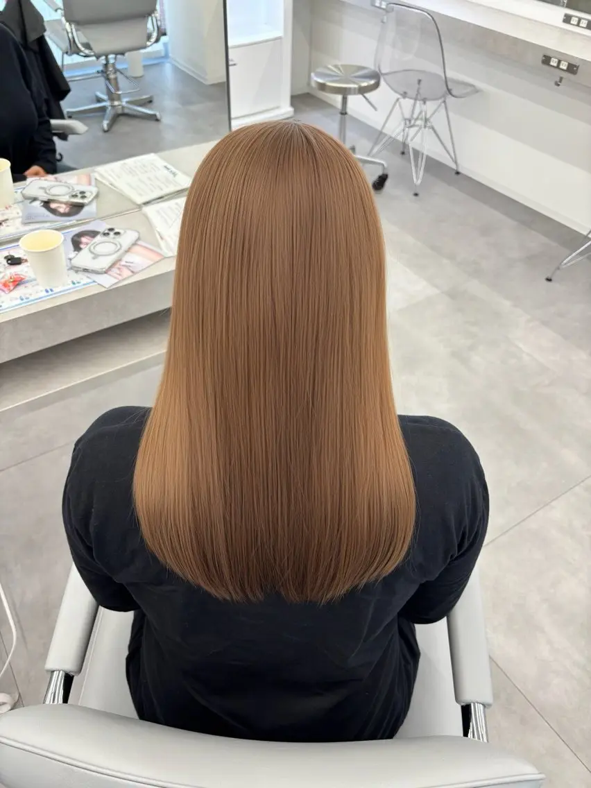 ミディアム カラー ヘアカラー 🧸🎀ブリーチ ‪栄🎀🧸かのんのヘアスタイル