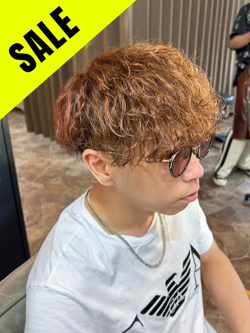 ショート パーマ ツイストスパイラルパーマ スパイラルパーマ HRK 1st.メンズサロンのヘアスタイル