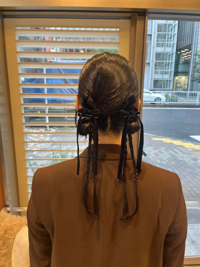 ヘアアレンジ Miwa🦋渋谷/ 透明感カラー/セットのヘアスタイル