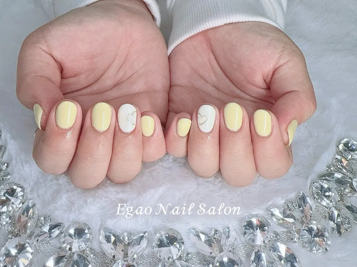 ネイル アートネイル フットネイル フレンチネイル ジェルネイル 持ち込み ハンドネイル EGAO NAIL 錦糸町店のネイルデザイン