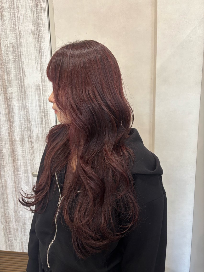 ロング カラー ブリーチ ヘアカラー ︎︎ さやのヘアスタイル