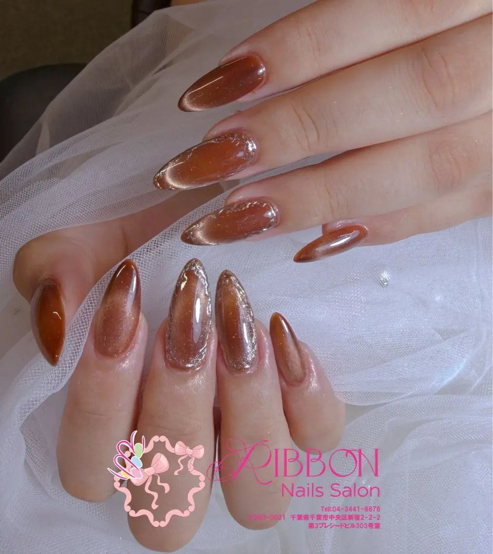 ネイル フットネイル フレンチネイル ジェルネイル マグネットネイル 持ち込み ハンドネイル Ribbonnail salonのネイルデザイン