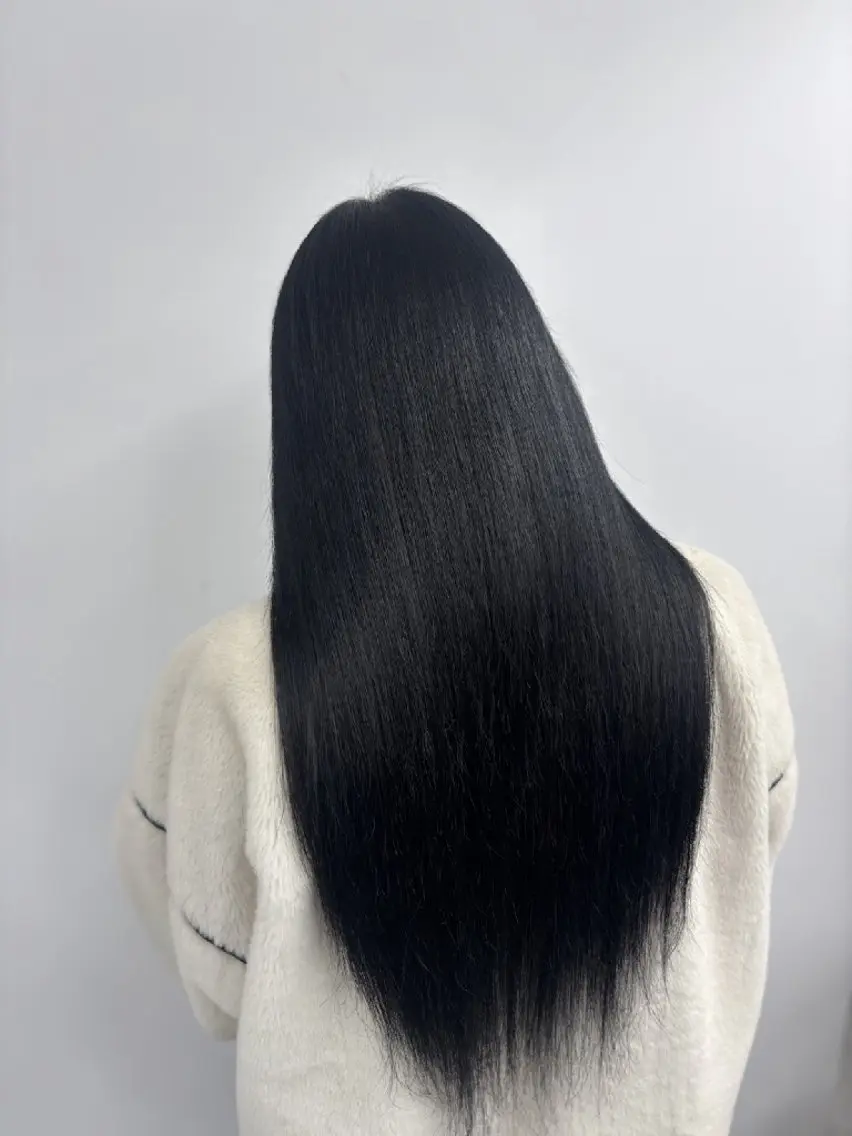 ロング カラー シールエクステ ブリーチ ダブルカラー ハイトーンカラー エクステ カット エクステ ベルグロー アルファのヘアスタイル