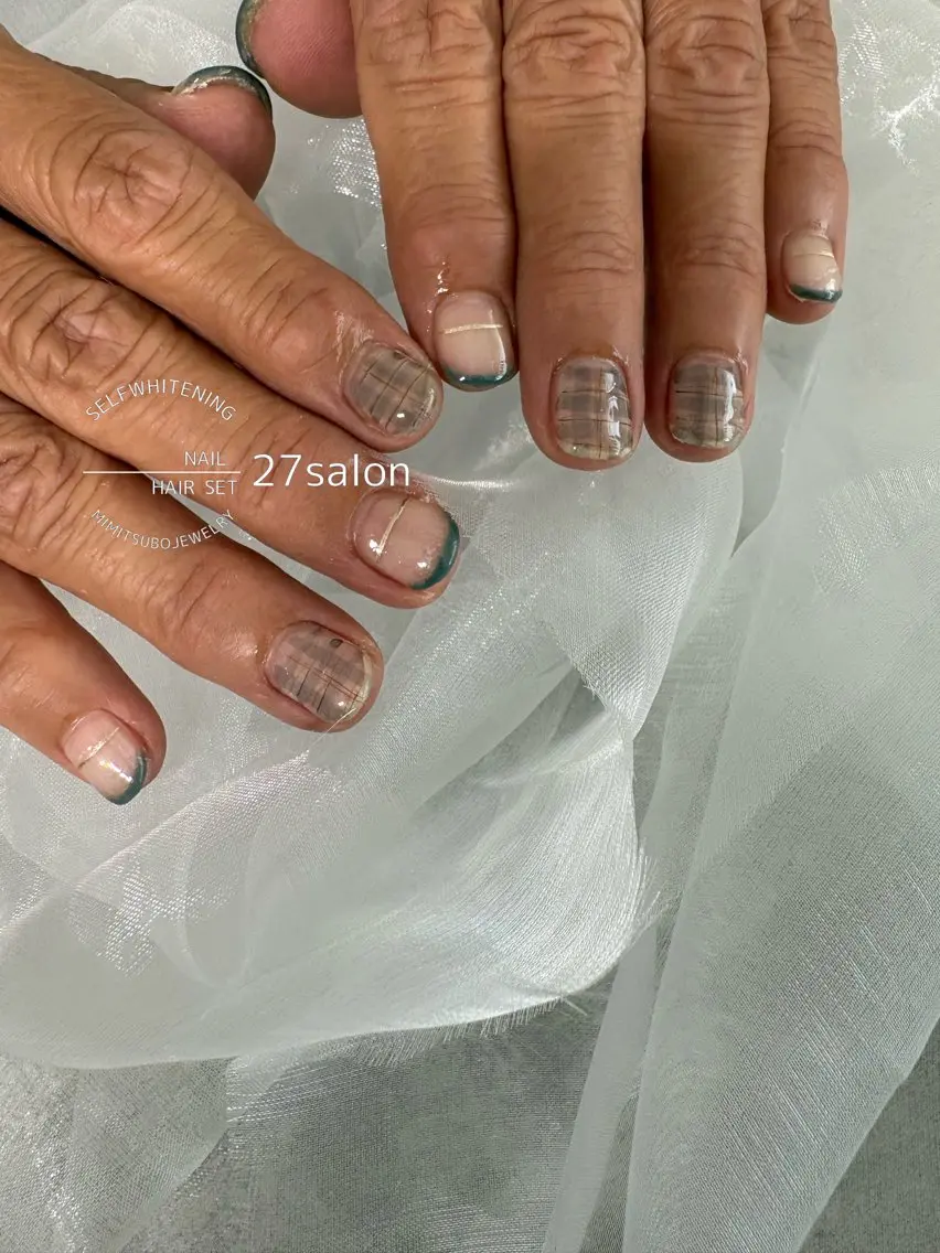 ネイル ニュアンスネイル ハンドネイル 27salon yuinaのネイルデザイン