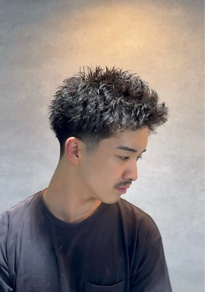 ショート カット パーマ メンズ特化 パーマ水沼心のヘアスタイル