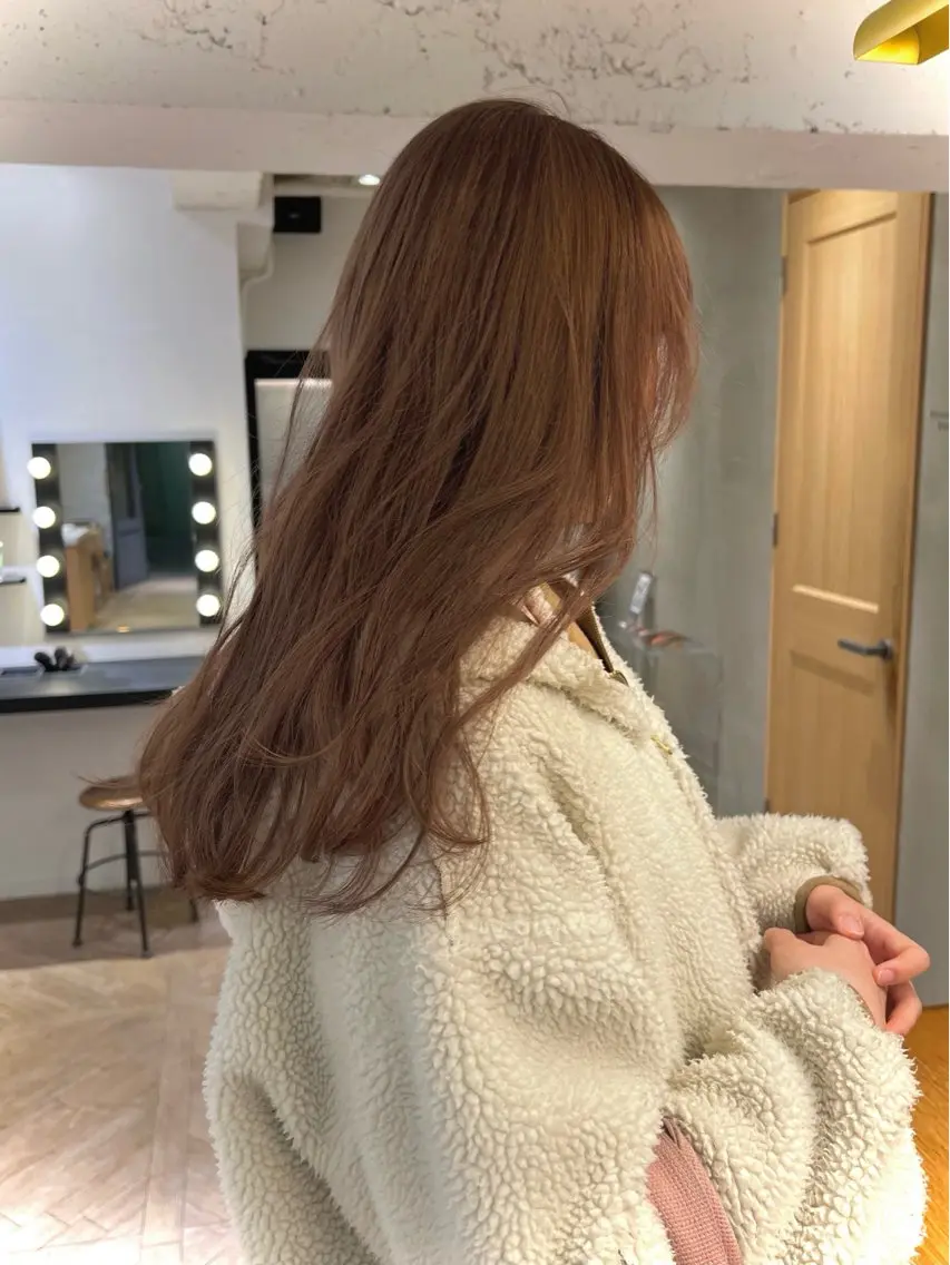 ロング 似合わせレイヤー ＆縮毛矯正のヘアスタイル