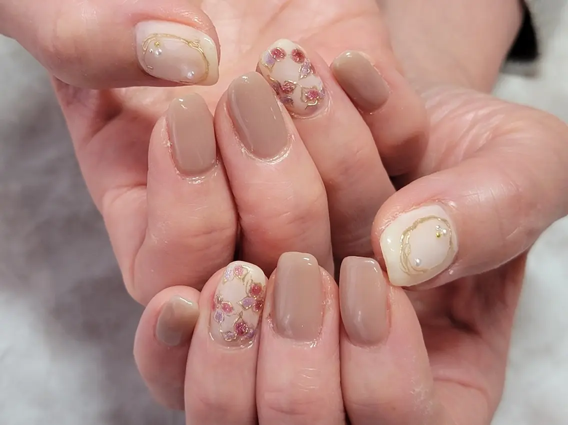 ネイル シンプルネイル ネイル&巻き爪サロン AKnailのネイルデザイン