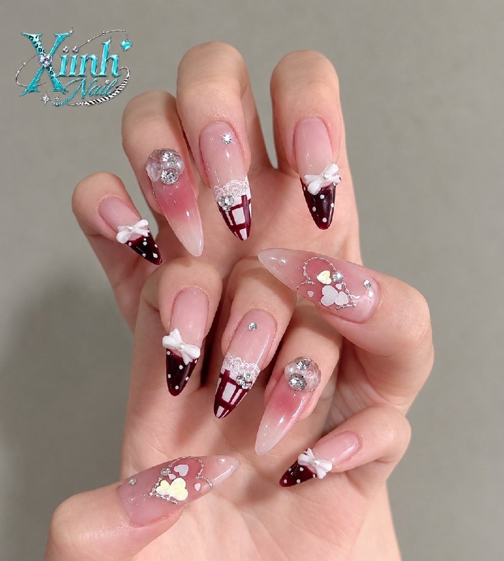 ネイル チークネイル 桜ネイル 長さ出し フットネイル ジェルネイル ハンドネイル XIINHNAIL 船橋店 馬詰ちゃんのネイルデザイン