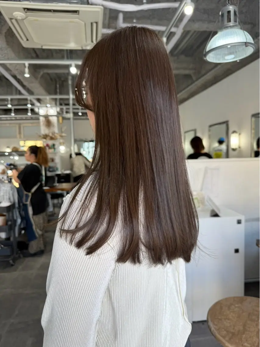 ロング ヘアカラー 永野 瑛大のヘアスタイル