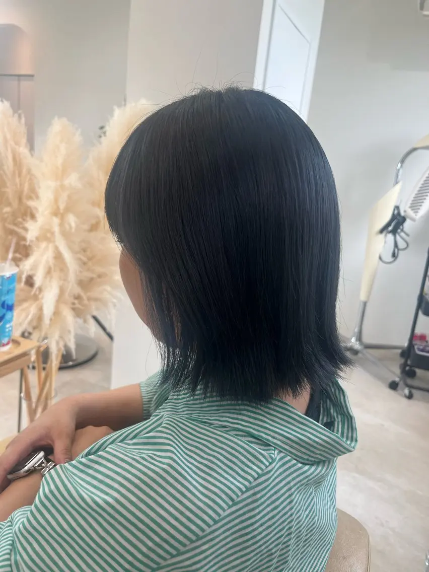 ミディアム ヘアカラー 加藤 明香里のヘアスタイル
