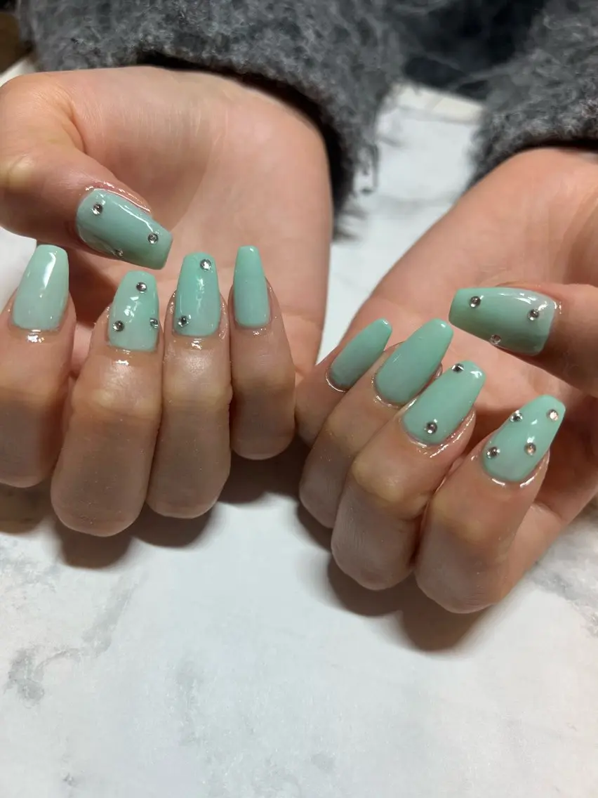 ネイル ワンカラーネイル スカルプネイル bijouuu nail竹内のネイルデザイン