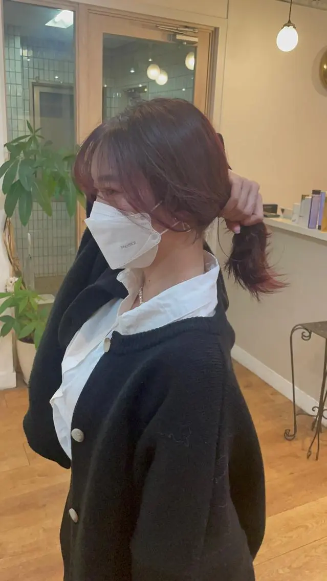 韓国風顔まわりレイヤーの写真