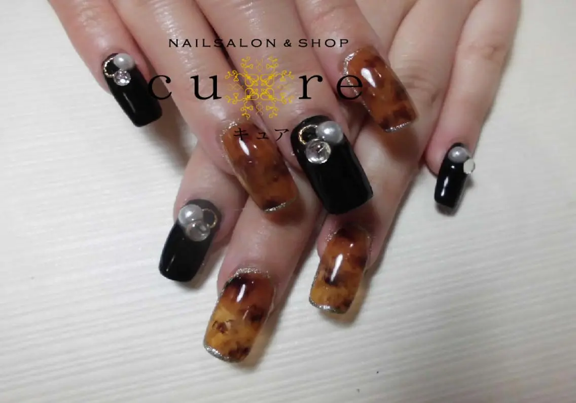 ロング ネイル ネイルサロン Cureのネイルデザイン