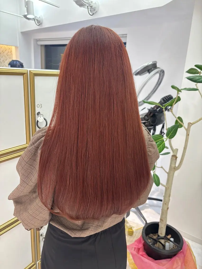 ロング カラー ベージュカラー ブリーチ ダブルカラー ブリーチなしカラー ピンクカラー ヘアカラー 💐レイヤー/透明感 カラー💐智口彩香のヘアスタイル