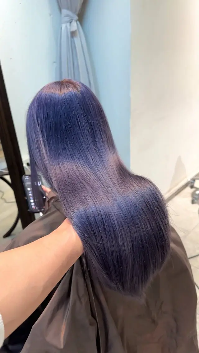 セミロング カラー パーマ ヘアアレンジ カット ヘアカラー ブリーチカラー🤍 颯馬🐈‍⬛のヘアスタイル