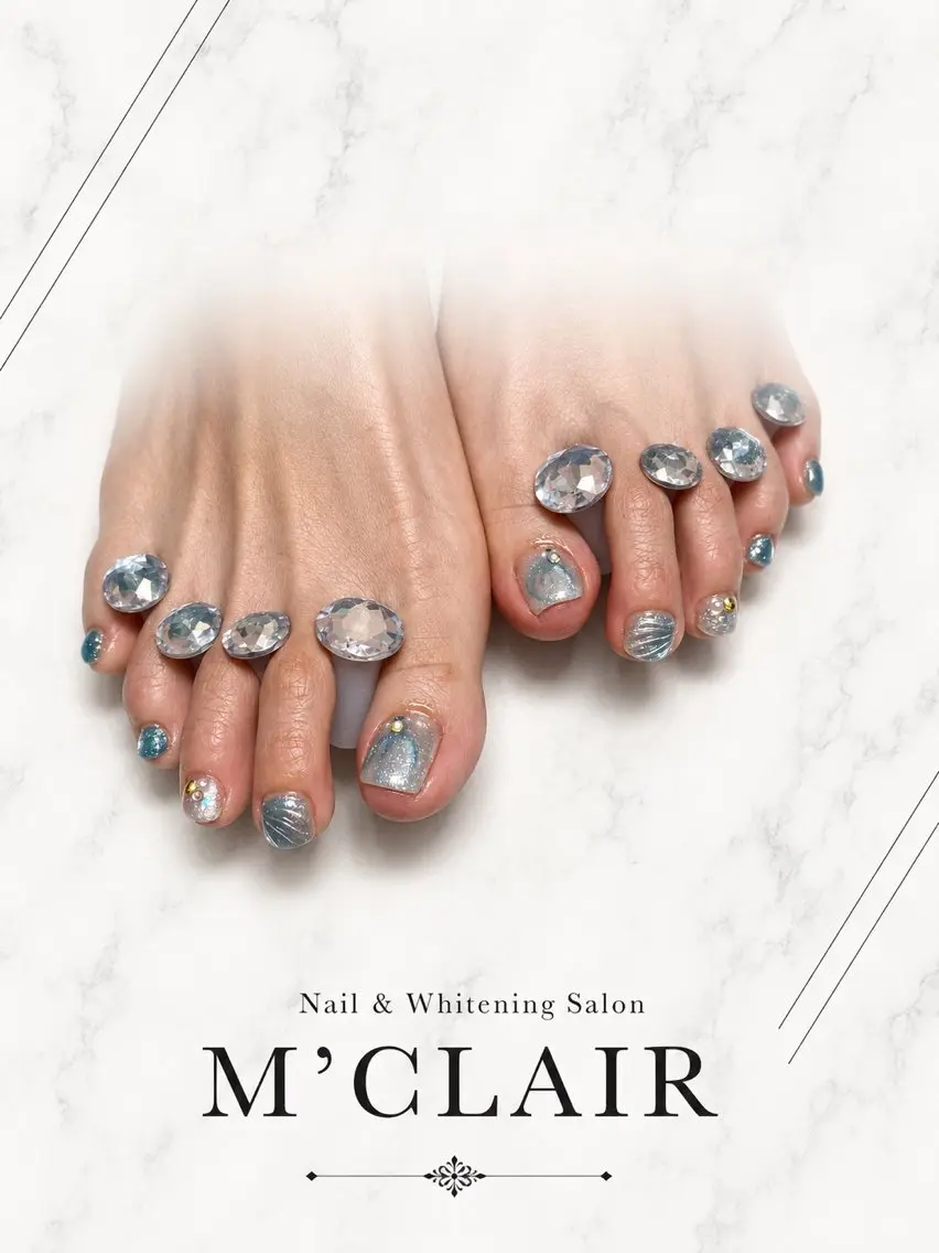 ネイル フットネイル M'CLAIR makikoのネイルデザイン