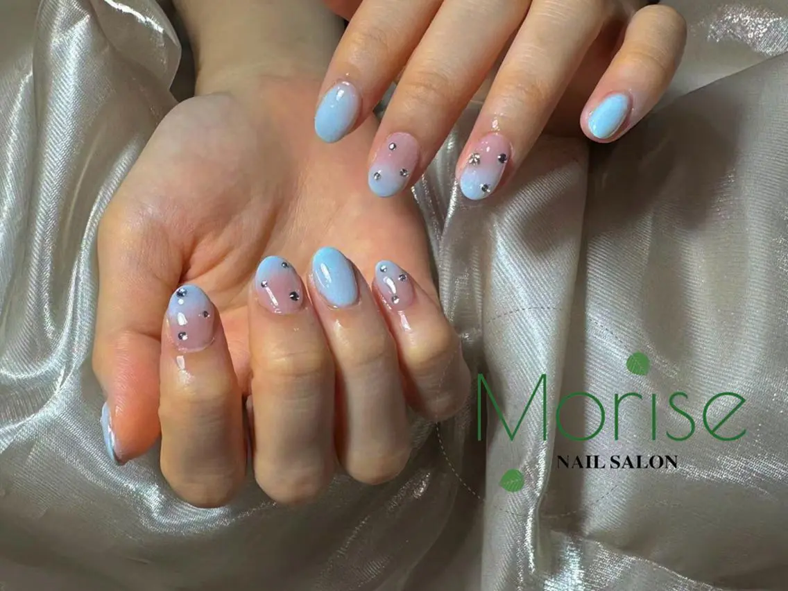 ネイル 長さ出し フラッシュネイル フットネイル フレンチネイル ジェルネイル ハンドネイル ハンドケア MoriseNail 表参道店のネイルデザイン