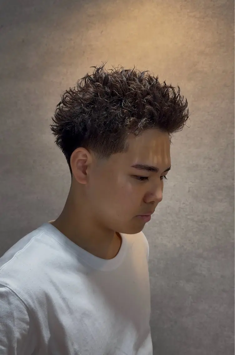 ショート カット パーマ メンズ特化 パーマ水沼心のヘアスタイル
