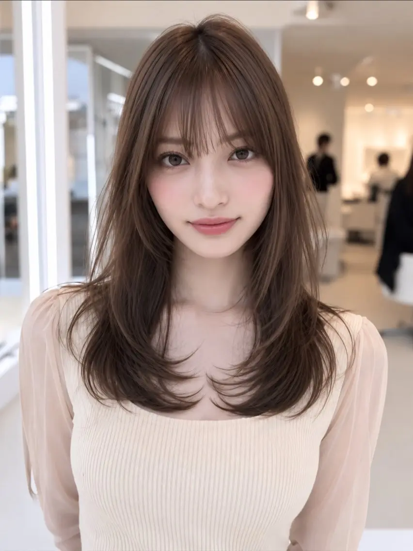 セミロング カラー カット ヘアカラー 縮毛矯正 トリートメント ✨毛髪診断で絶対綺麗 ✨美髪艶髪専門✨高浪のヘアスタイル