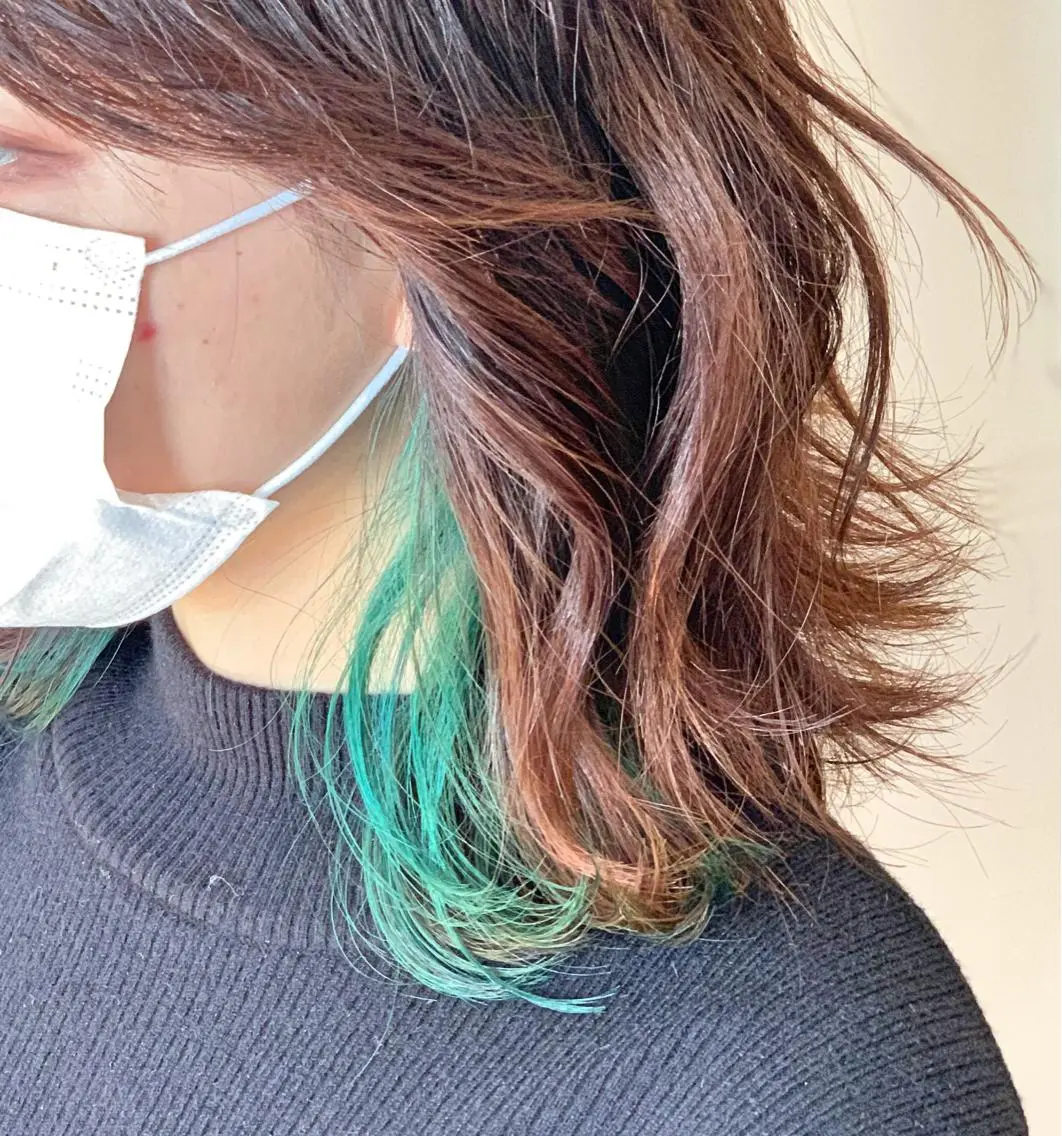 ミディアム カラー ヘアカラー Real me 鈴木のヘアスタイル