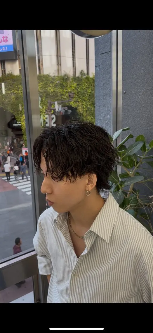 パーマ メンズ メンズパーマ ツイストスパイラルパーマ スパイラルパーマ メンズパーマ/ 西條 吏温のヘアスタイル